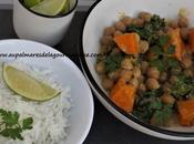 Curry pois chiches,lait coco,choux kale,Vegan &amp; sans gluten,IG Bas,recette indienne,Healthy