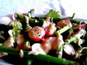 Salade d'asperges radis japonaise