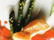 Rouget asperges vertes vinaigrette confiture d’oignons