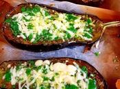 Aubergine four pesto