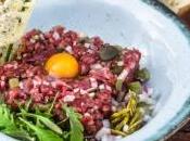 Tartare boeuf couteau, citron vert avocat