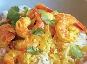 Crevettes avec lait coco curry thermomix