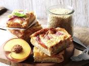 Clafoutis quinoa, pêche fleur d'oranger