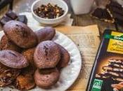 Madeleines chocolat noir amandes entières caramélisées