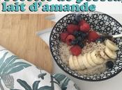 recette porridge chaud,au lait d’amande