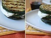 Millefeuille courgette mozzarella caramel balsamique