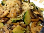 Recette poêlée courgettes champignons poulet