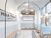 Milk Train, glacier Londres dont décoration s’inspire gares