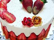 Fraisier crème diplomate