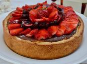 Tarte fromage blanc fruits rouges