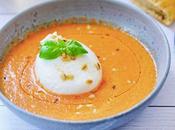 Gaspacho melon pastèque gingembre burrata