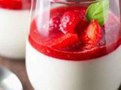 Panna cotta coulis fraise thermomix