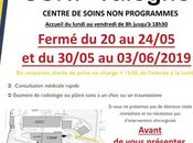 modele affiche fermeture exceptionnelle