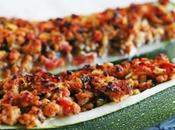 Courgettes farcies dinde