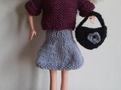 Tricoter tenue casual pour Barbie