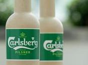 Carlsberg première bouteille bière papier monde