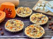 Tartelettes Fourme d’Ambert, butternut noisettes