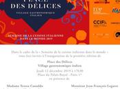 Inauguration place delices, village gastronomique italien