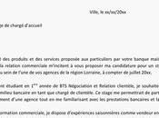 lettre motivation accueil banque