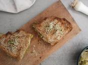 Croque-monsieur poireaux tofu fumé (vegan)