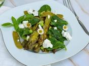 Salade légumes verts croquants chèvre frais