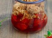 Crumble croustillant pommes/fraises