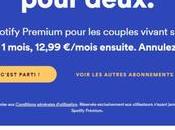 Spotify Premium abonnement pour couples 12,99 €/mois