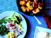 Tofu asiatique avec sauce crudités