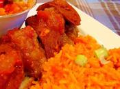 Bruschetta aubergines parfums indiens, saucisses végétales ketchup fruits