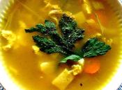 Soupe foulet nouilles courgettes