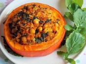 Courge farcie pois chiches (Vegan)