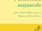 Funambule majuscule, lettre Boley Pierre Michon réponse (éd. Grasset)