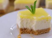 Carrés cheesecake citron