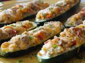 Courgettes farcies thon fromage
