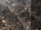 bûchers funéraires masse présentent portrait effrayant flambée l’Inde dans COVID-19