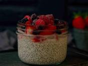 Pudding graines chia fruits rouges