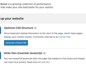 Jetpack Boost plugin WordPress Vitals