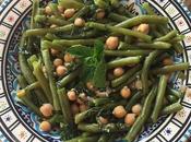 Salade pois chiches haricots verts