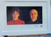 adolescent Donegal remporte concours d’art pour enfants Texaco portrait avec père
