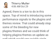 WordPress prend mesures pour atteindre performance principale
