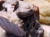 Filet mignon roquefort champignons