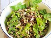 Salade chou lentilles (Vegan)