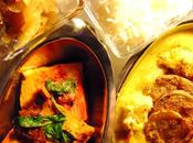 Presque Thali composé dahl avec pommes terre chou fleur, chou, tofu "tandoori"