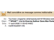 exemple free market: spam...