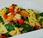 easy pasta chicken salad showcases Asian flavors with mandarin oranges, fresh ginger, rice vinegar, sesame oil.