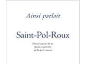 (Note lecture), Ainsi parlait Saint-Pol Roux, Didier Dantal