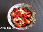 Dessert brousse, fraise basilic