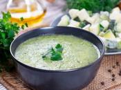 Gaspacho courgettes soupe froide estivale végétarienne diététique facile rapide