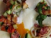 Panzanella l'oeuf poché
