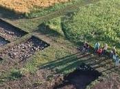 sites archéologiques découverts tracé d'une ligne chemin Bulgarie